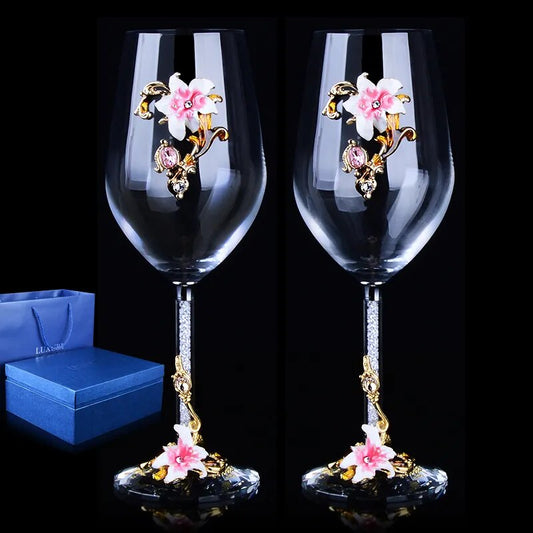 European High-grade Creative Enamel Crystal Glass