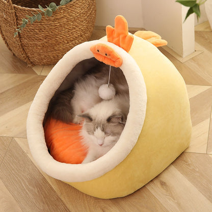 Sweet Cat Bed Warm Pet BasketSPECIFICATIONSType: catsOrigin: Mainland ChinaMaterial: 100% CottonItem Type: BedsItem Type: Cat HouseItem Description: Bed for CatsIs Smart Device: NoCat Bed qualitcucciaIntermedia WorldI'M'"WorldSweet Cat Bed Warm Pet Basket