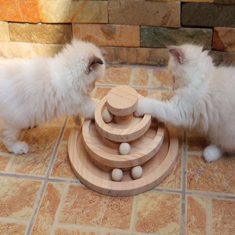 2/3 layers Cat Turntable Wooden Pet Cat ToysSPECIFICATIONSType: catsToys for Cats: Funny Cat ToysToys Type: BallsSize: 2/3 floorsSKU: PH6516Pet Supplies: Wooden Cat TurntableMaterial: WoodItem Type: Cat Turnta0InterMedia WorldI'M'"World2/3 layers Cat Turntable Wooden Pet Cat Toys