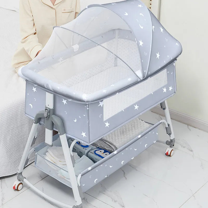 Baby crib baby crib splicing big bed child multi-function