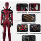 Cosplay maschera Deadpooling 3 con occhiali magnetici Wade Winston Wilson tuta cintura costume cosplay