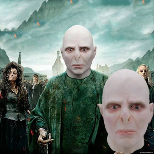 Maschera cosplay di Lord Voldemort dalla scuola di magia e stregoneria