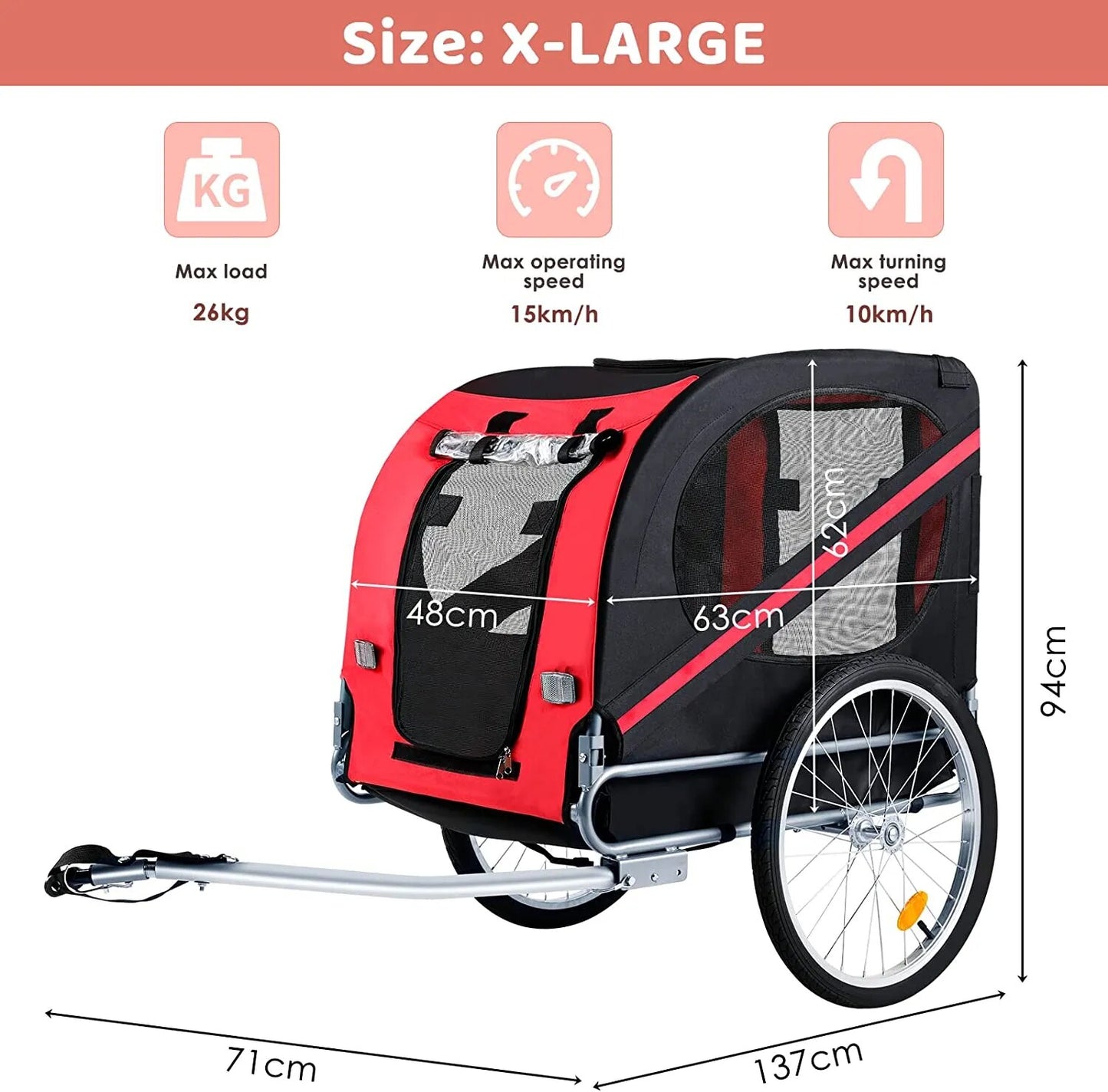 Folding Dog Trailer Dog Bike