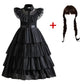 Mercoledì Addams ,Costume da Carnevale /Halloween .Abiti  per bambini