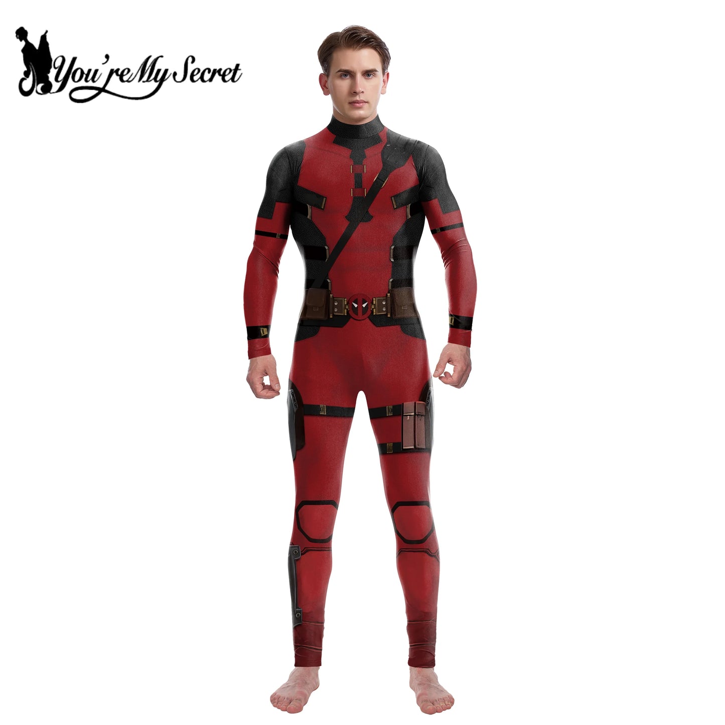 Supereroi Uomini Deadpool Wolverine Costumi Cosplay Tuta