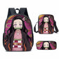 Set di 3 zaini Kamado Nezuko Demon Slayer