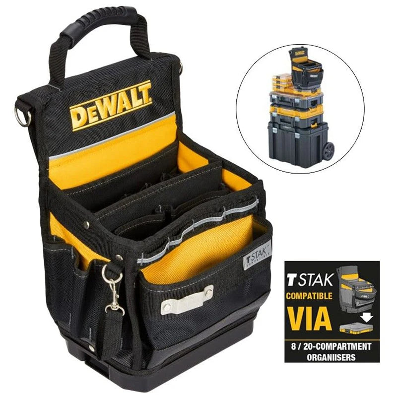 DEWALT DWST83541-1 Borsa per attrezzi Organizer Custodia per cintura per attrezzi resistente Custodia rigida Borsa per accessori per cacciavite per trapano Tstak