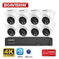 Kit sistema di telecamere di sorveglianza di sicurezza 4K 8MP 4CH 8CH POE AI Face Detection Registrazione audio Visione notturna a colori Set video NVR H.265