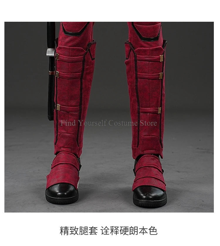 Cosplay maschera Deadpooling 3 con occhiali magnetici Wade Winston Wilson tuta cintura costume cosplay