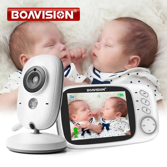 VB603 Video Baby Monitor 2.4G Wireless con LCD da 3,2 pollici Audio bidirezionale Talk Visione notturna Telecamera di sicurezza di sorveglianza Babysitter