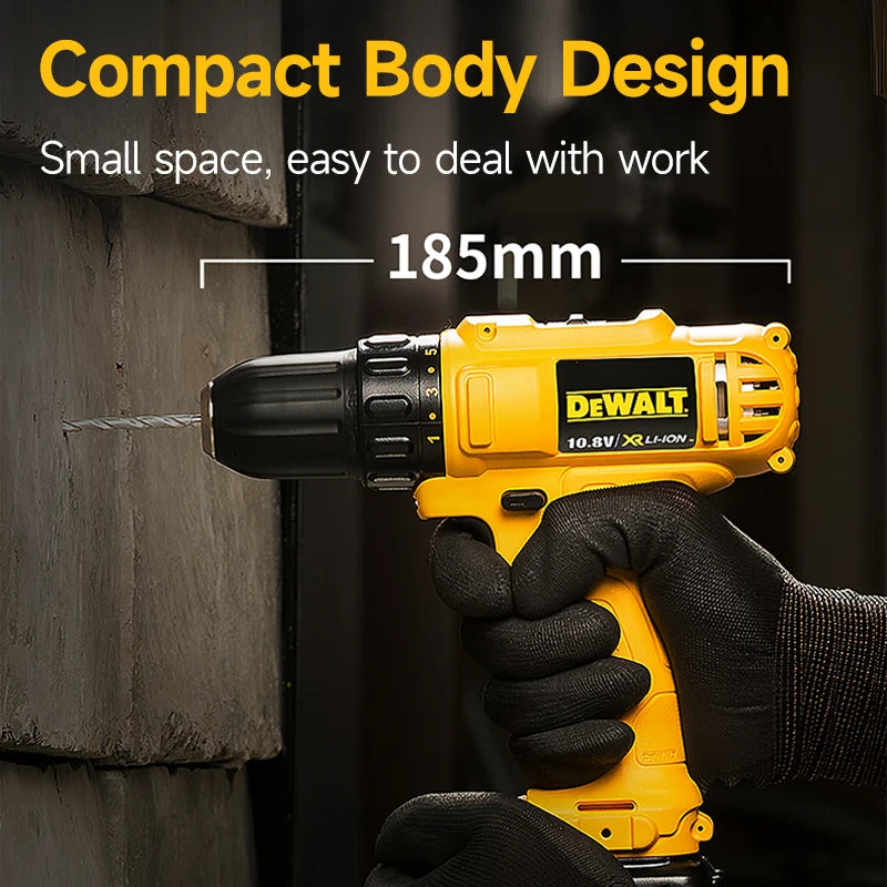 DEWALT DCD701 10.8V/12V Lithium Electric Drill Rechargeable Brushless Motor 24N.m Portable Variable Speed ​​Hand Drill Screwdriver