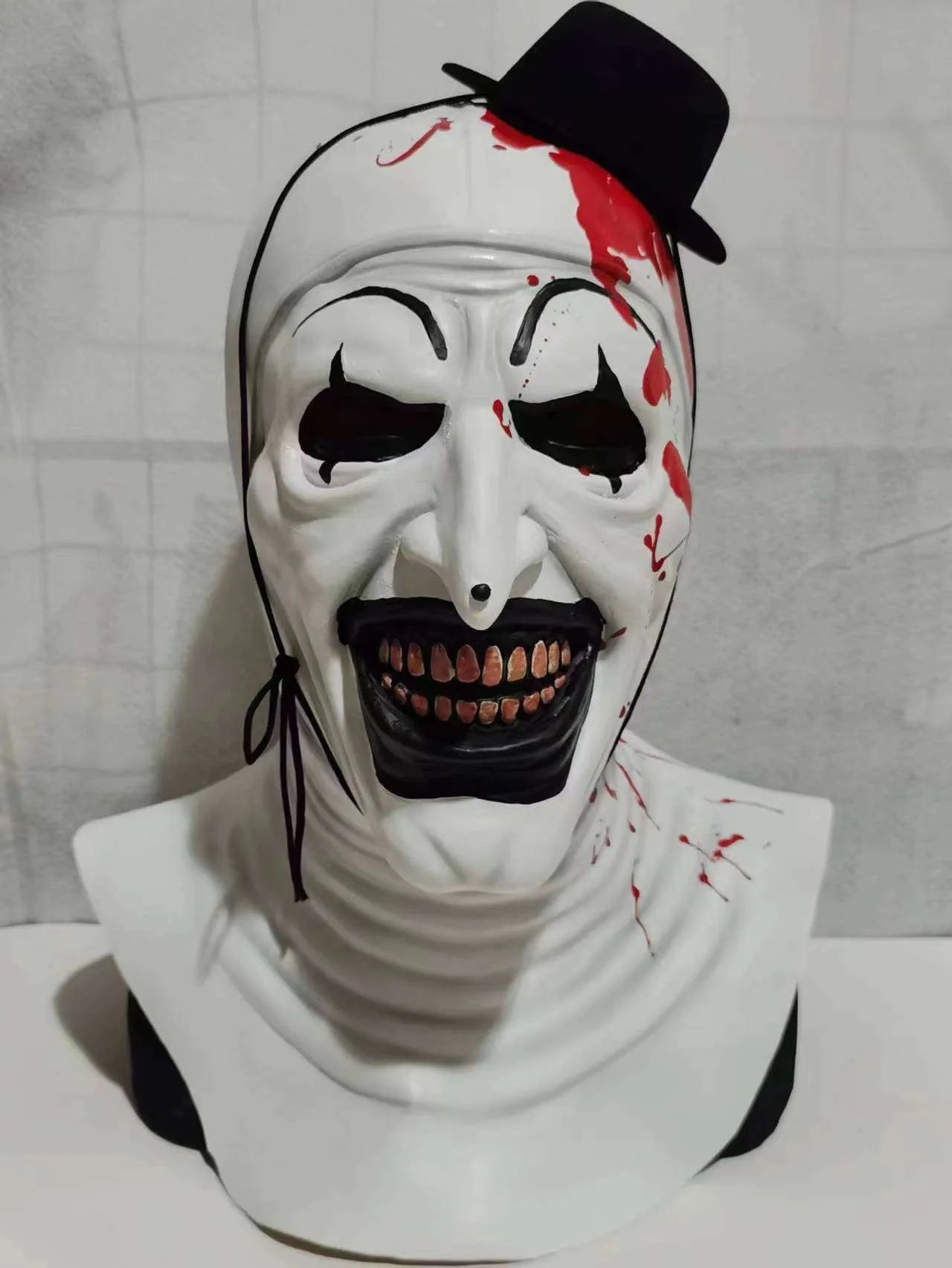 Halloween Horror Spaventoso Clown Maschera cosplay in lattice