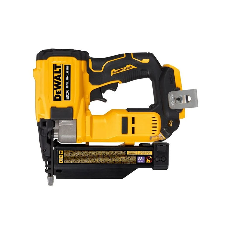 DEWALT DCN623 Pistola sparachiodi ATOMIC COMPACT SERIES™ 20V Max carica al litio senza spazzole, senza fili, calibro 23 Chiodatrice a perno Strumento nudo