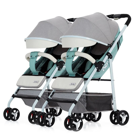 Twin Strollers Fold with One Button