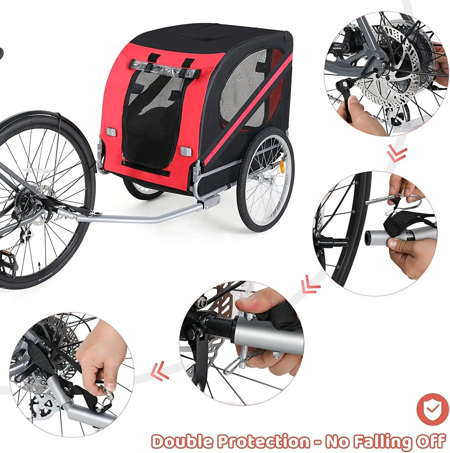 Folding Dog Trailer Dog Bike