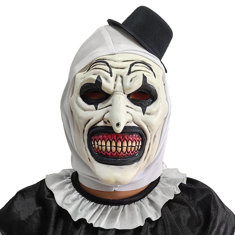 Halloween Horror Spaventoso Clown Maschera cosplay in lattice