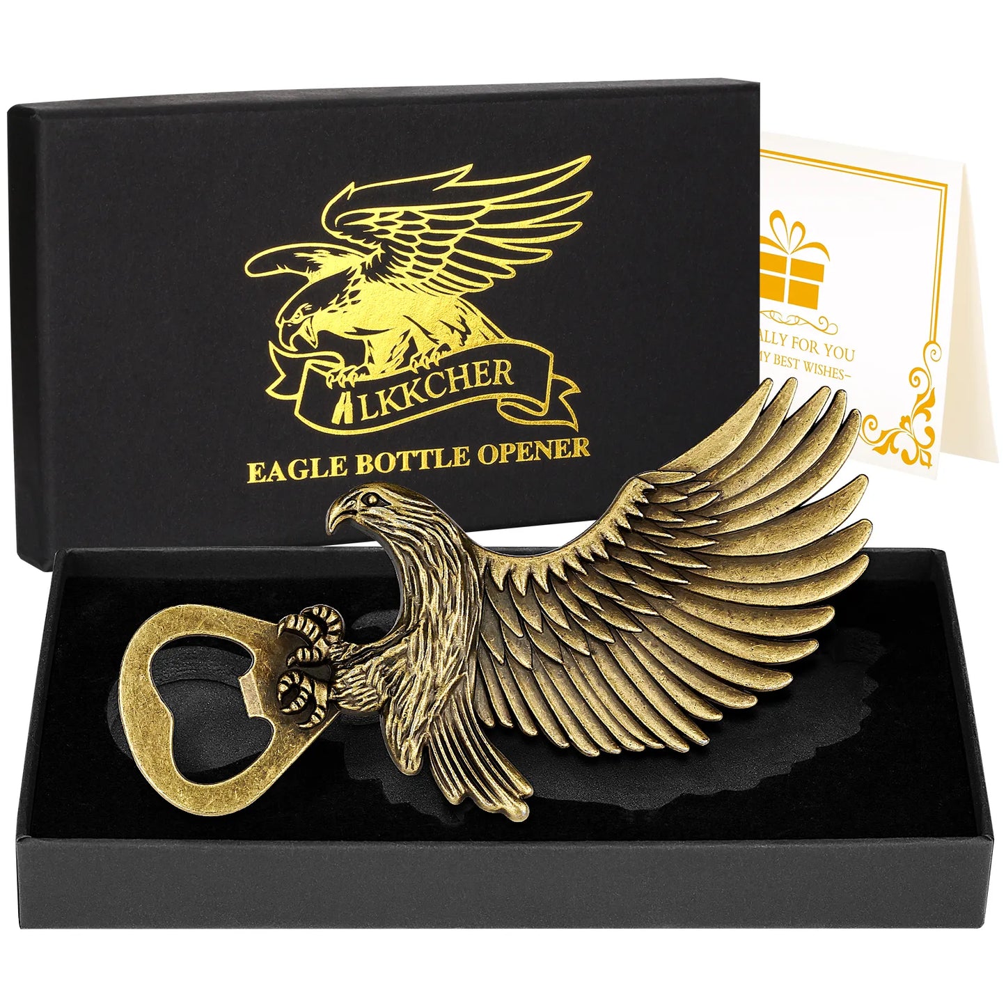 LKKCHER Eagle Bottle Opener for Man Retro Zinc