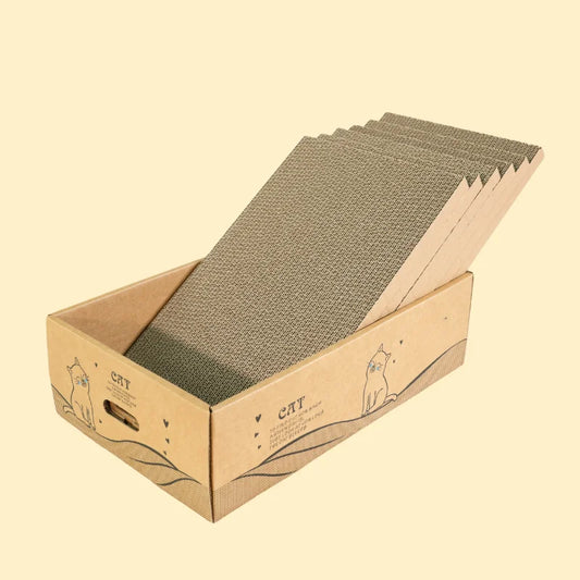 Tiragraffi per gatti, confezione da 6, tiragraffi in cartone extra large reversibili da 13" di larghezza per gatti grandi, medi e piccoli