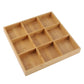 Creative Bamboo and Wood Tray Platter Jiugongge