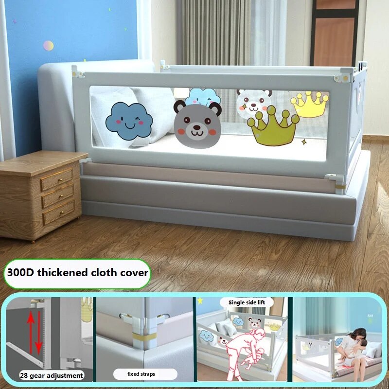 IMBABY Baby Bed Guardrail Liftable Child Bed