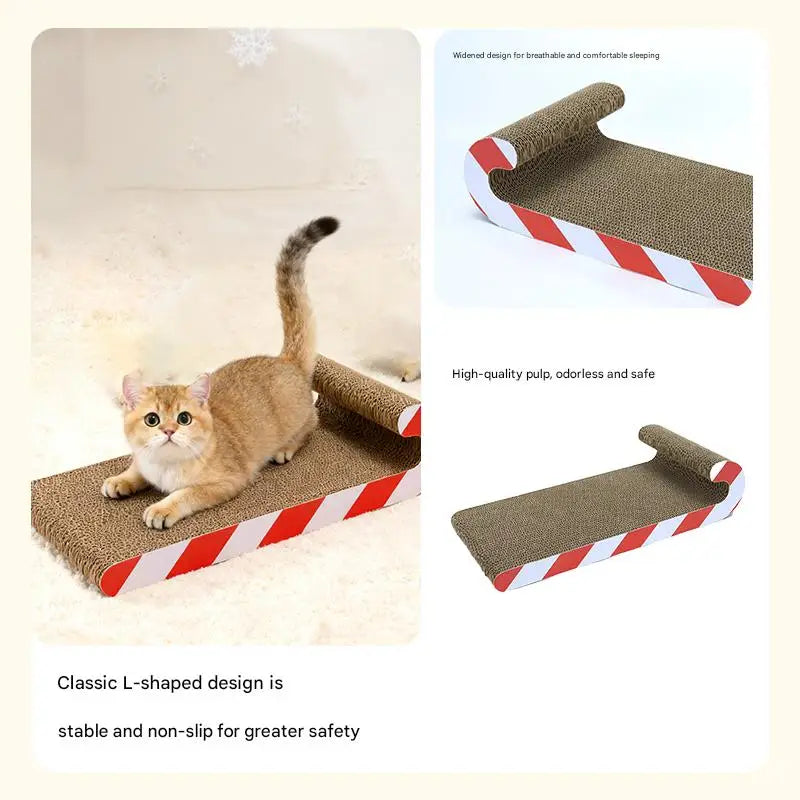 Tiragraffi per gatti, comodo design in cartone, adatto per gatti da interno, cuccia adatta a gatti di grandi dimensioni, protegge il divano