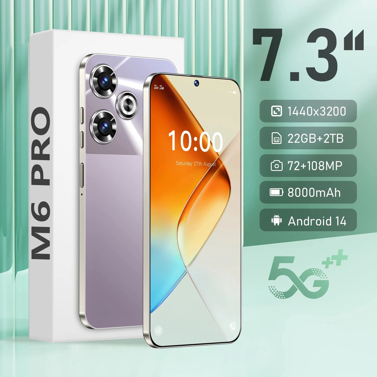 M6 Pro 2024 versione globale 22G+2TB 5G Dual Sim Snapdragon 8 Gen3, Android 14