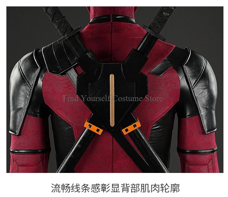 Cosplay maschera Deadpooling 3 con occhiali magnetici Wade Winston Wilson tuta cintura costume cosplay