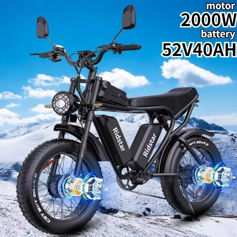 Bicicletta elettrica Ridstar Q20 2000W