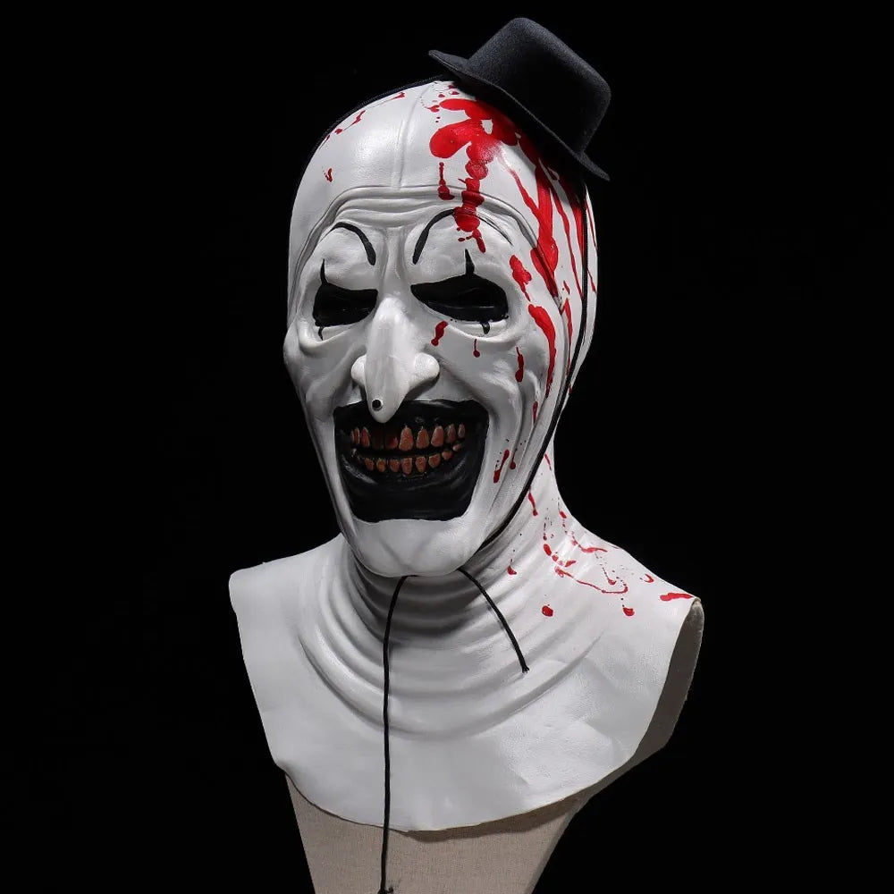 Halloween Horror Spaventoso Clown Maschera cosplay in lattice