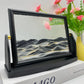 Rotatable Moving Sand Art Painting Square Glass 3D