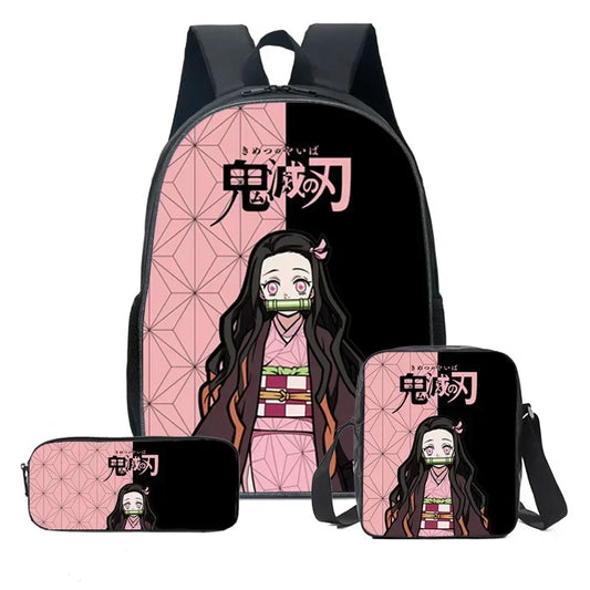 Set di 3 zaini Kamado Nezuko Demon Slayer