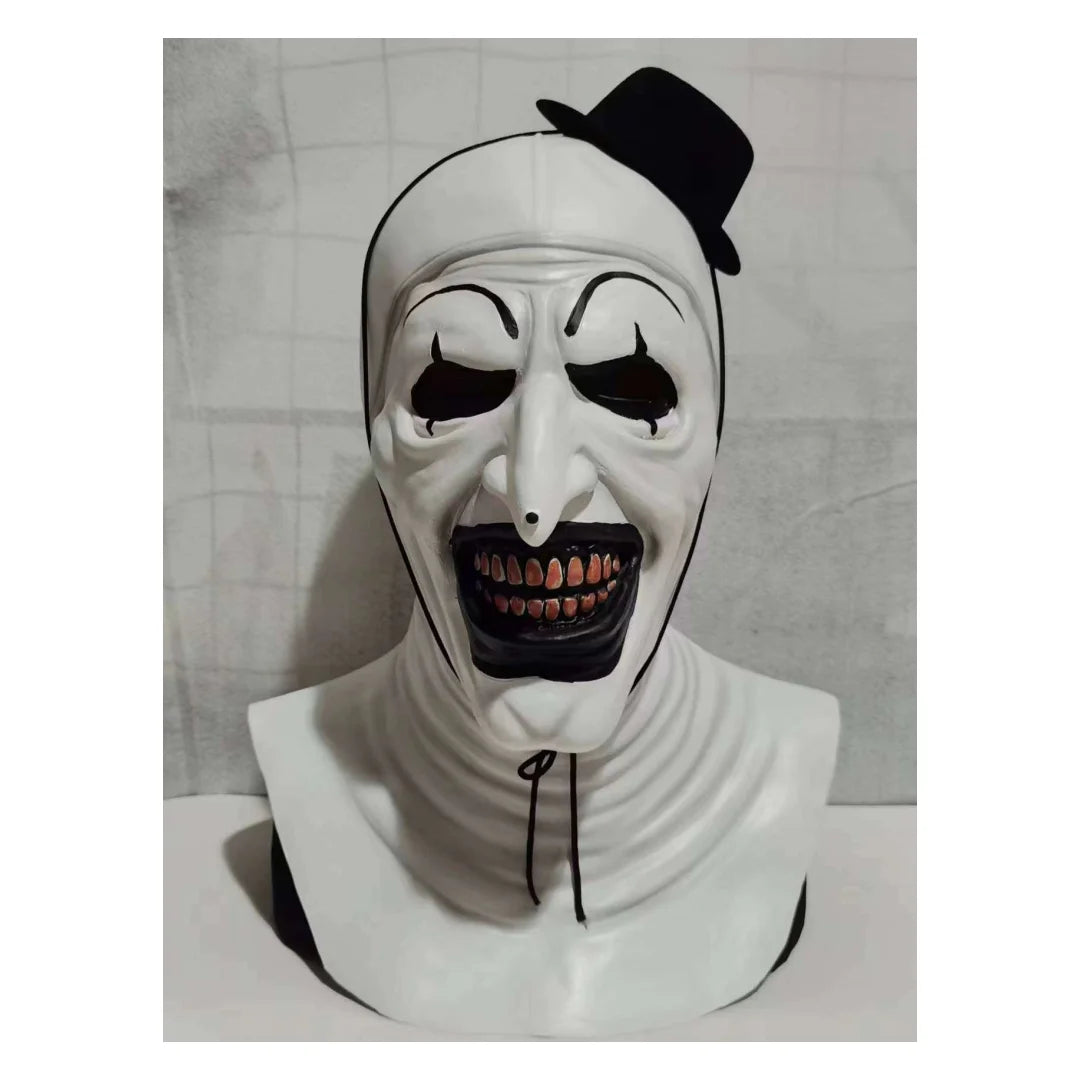 Halloween Horror Spaventoso Clown Maschera cosplay in lattice