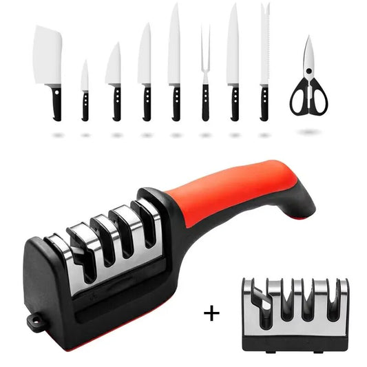 4-Stage Type Knife Sharpener Kitchen Professional