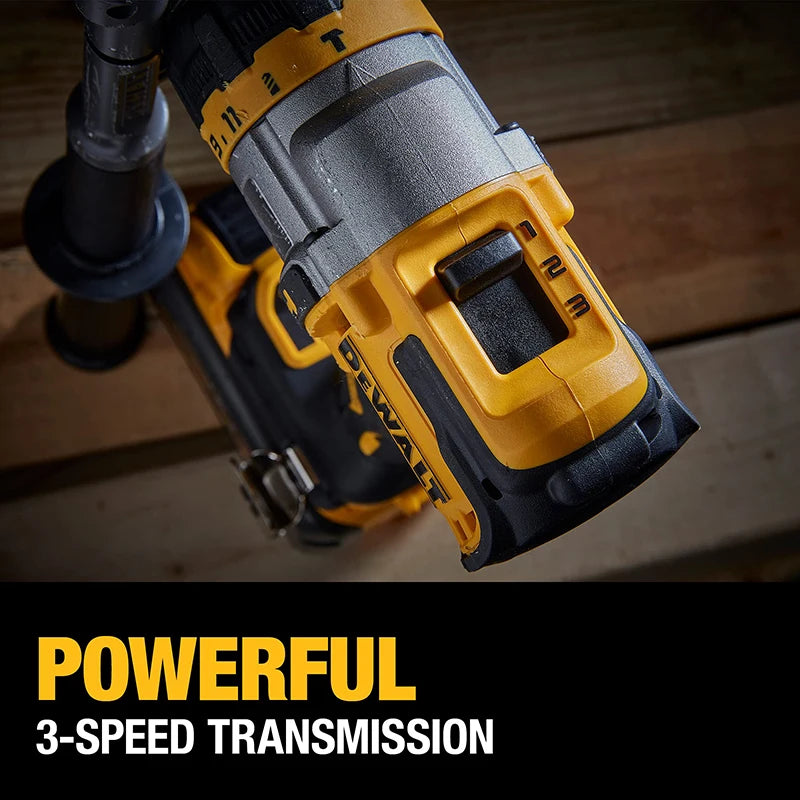 DEWALT DCD999 Trapano a percussione rotante a batteria Flexvolt Advantage 20V 1/2 pollice Potente trapano elettrico a impatto per ghiaccio