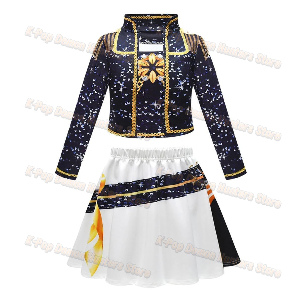 Costume da cosplay per bambini Zoey Mira Rumi del 2025, con stampa 3D, per Halloween, Carnevale, K-Pop Hunters