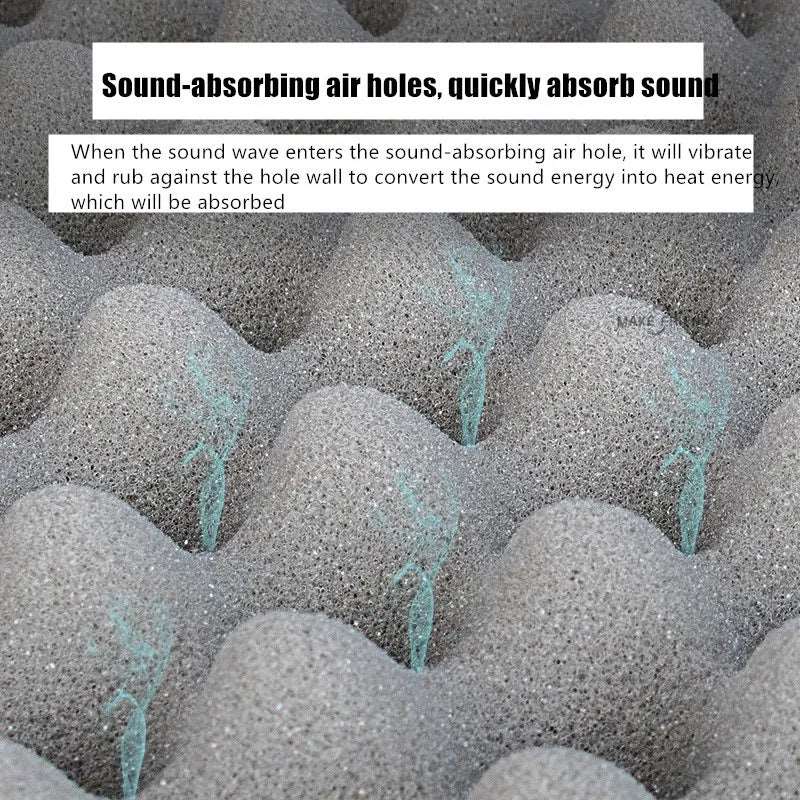 1Pc 50x200cm Acoustic Foam Self-adhesive Egg Sound