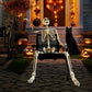 Scheletro di Halloween Scheletro umano a grandezza naturale con articolazioni snodabili