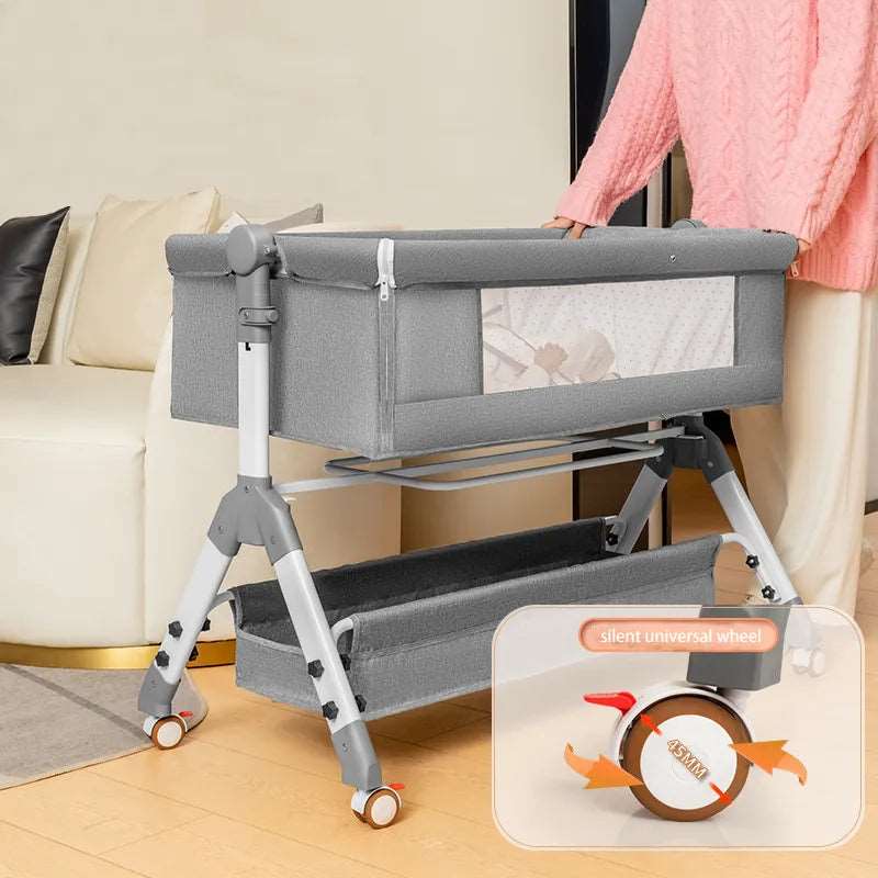 Baby bed newborn bed splicing