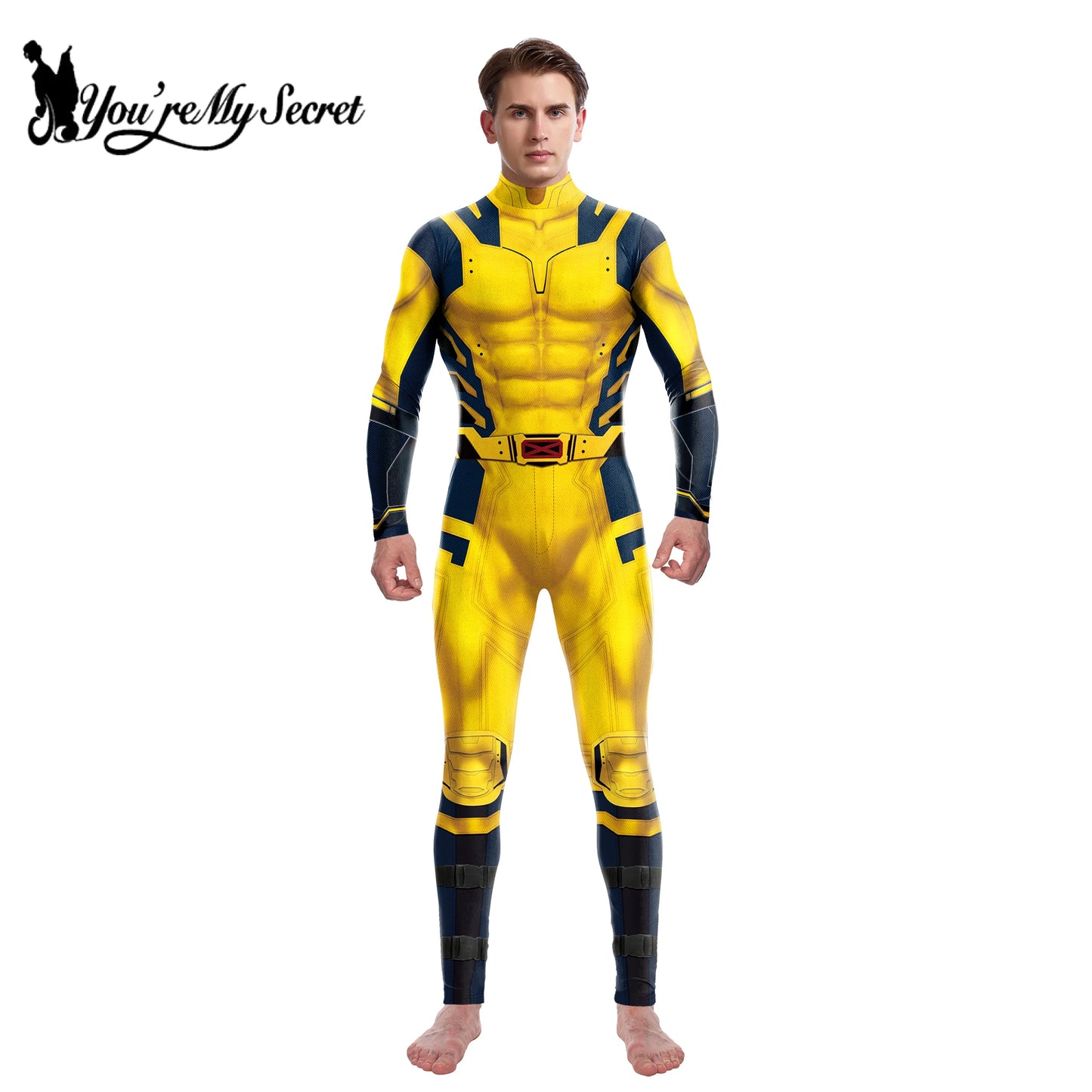 Supereroi Uomini Deadpool Wolverine Costumi Cosplay Tuta