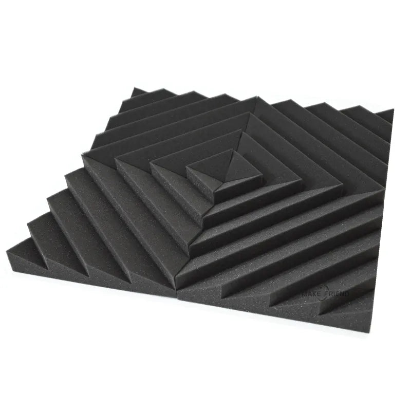 Make friend 24PCS 300x300x25mm Studio Acoustic Foam Sound Insulation Treatment Panels KTV Drum Room Wall Soundproof Foam Pad