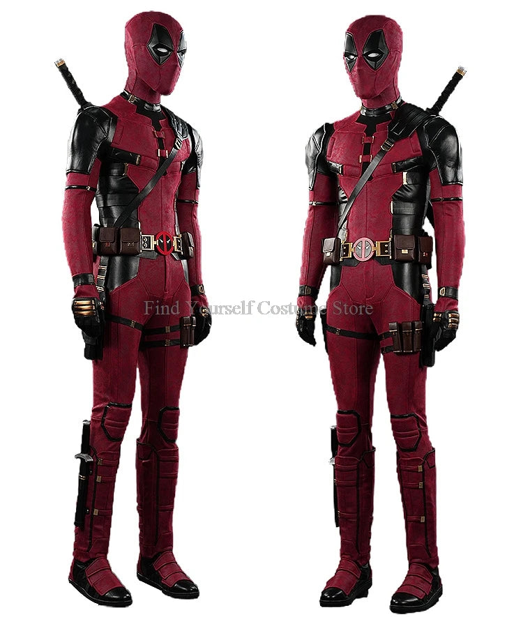 Cosplay maschera Deadpooling 3 con occhiali magnetici Wade Winston Wilson tuta cintura costume cosplay