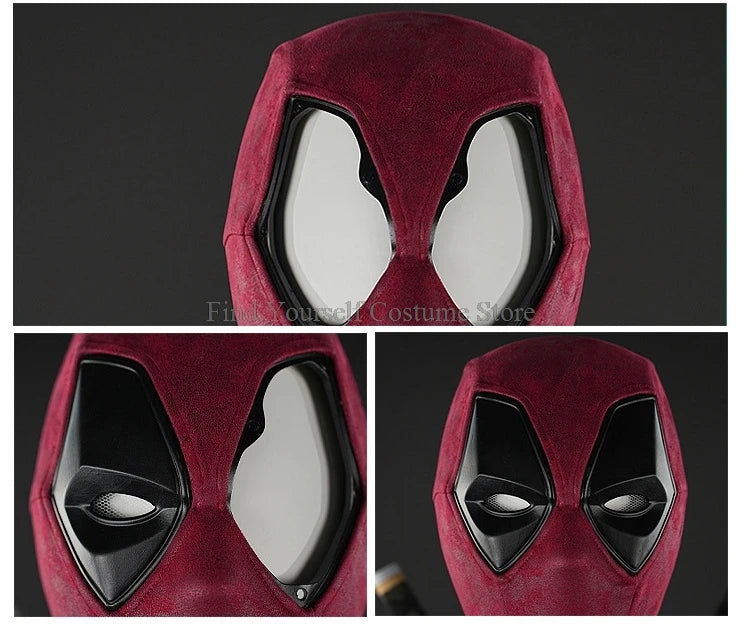 Cosplay maschera Deadpooling 3 con occhiali magnetici Wade Winston Wilson tuta cintura costume cosplay