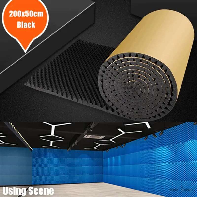 1Pc 50x200cm Acoustic Foam Self-adhesive Egg Sound