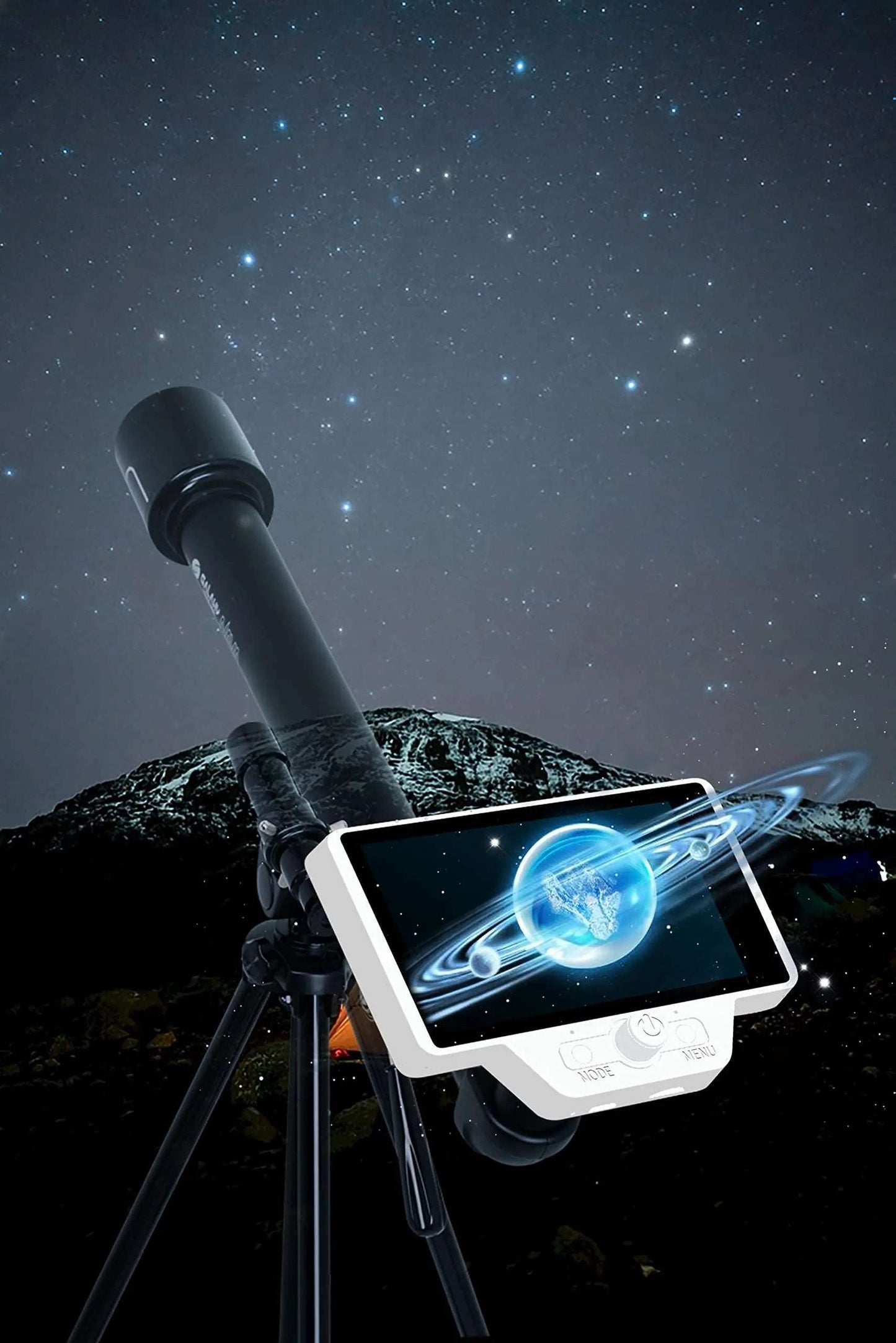 5" LCD Digital Telescope Eyepiece Camera for Telescope 1.25 inches Lunar Astronomy Camera, Wi-Fi Connection Remote Control