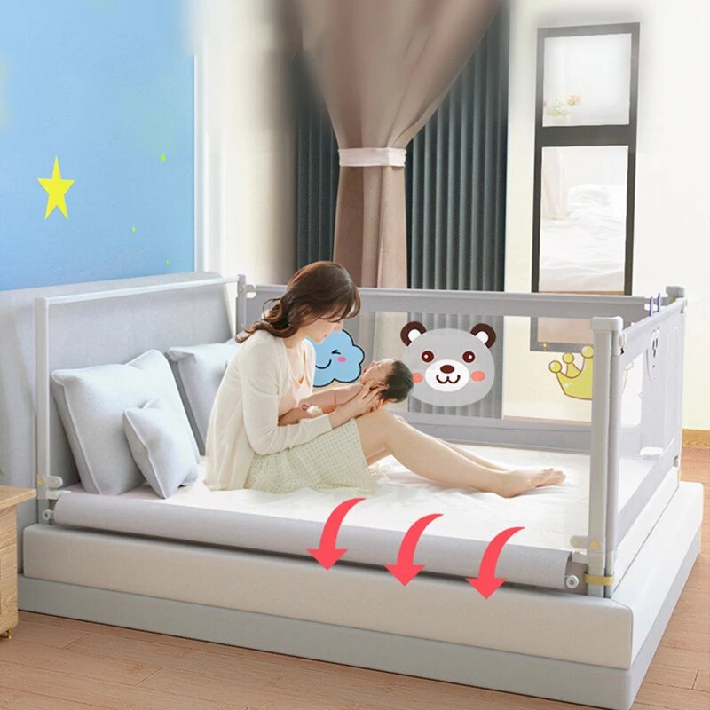 IMBABY Baby Bed Guardrail Liftable Child Bed