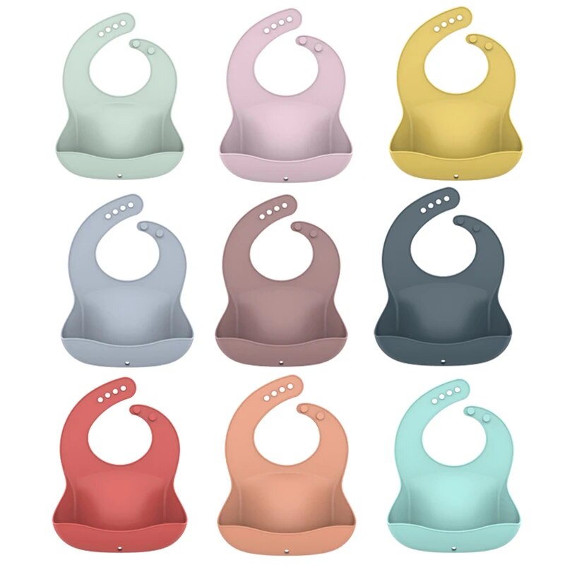 Silicone Bibs For Kids Newborn Candy Color