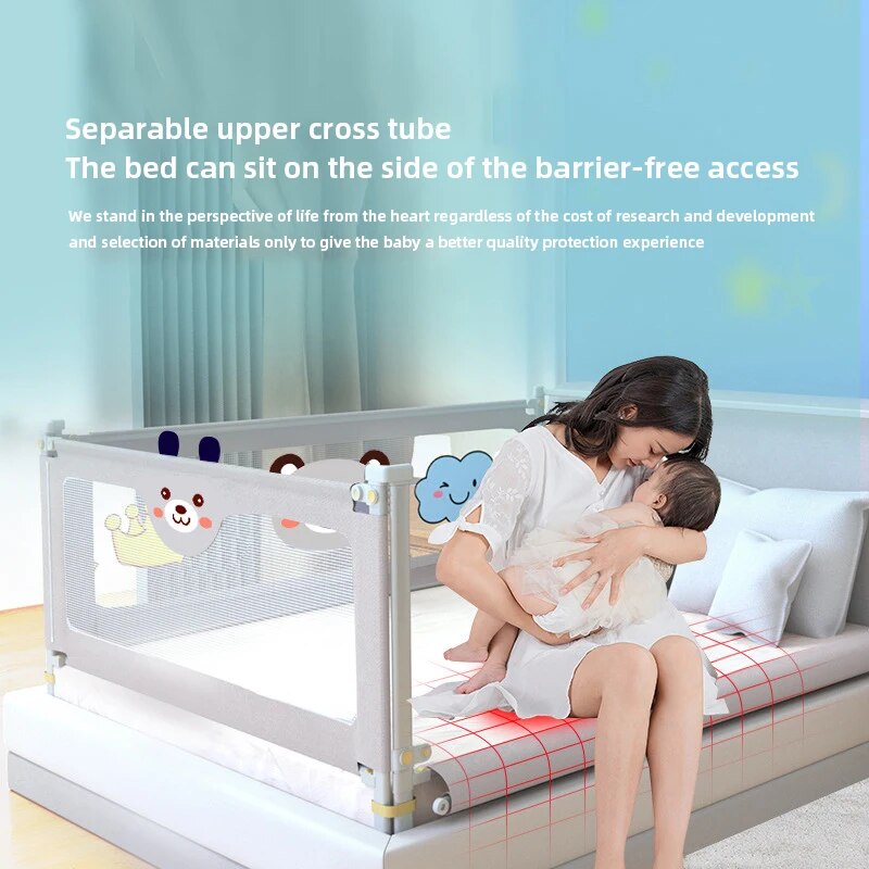 IMBABY Baby Bed Guardrail Liftable Child Bed