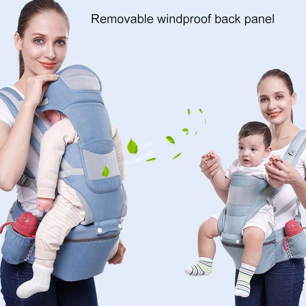 Baby Carrier Waist Stool With Storage Bag Kangaroo Shoulder