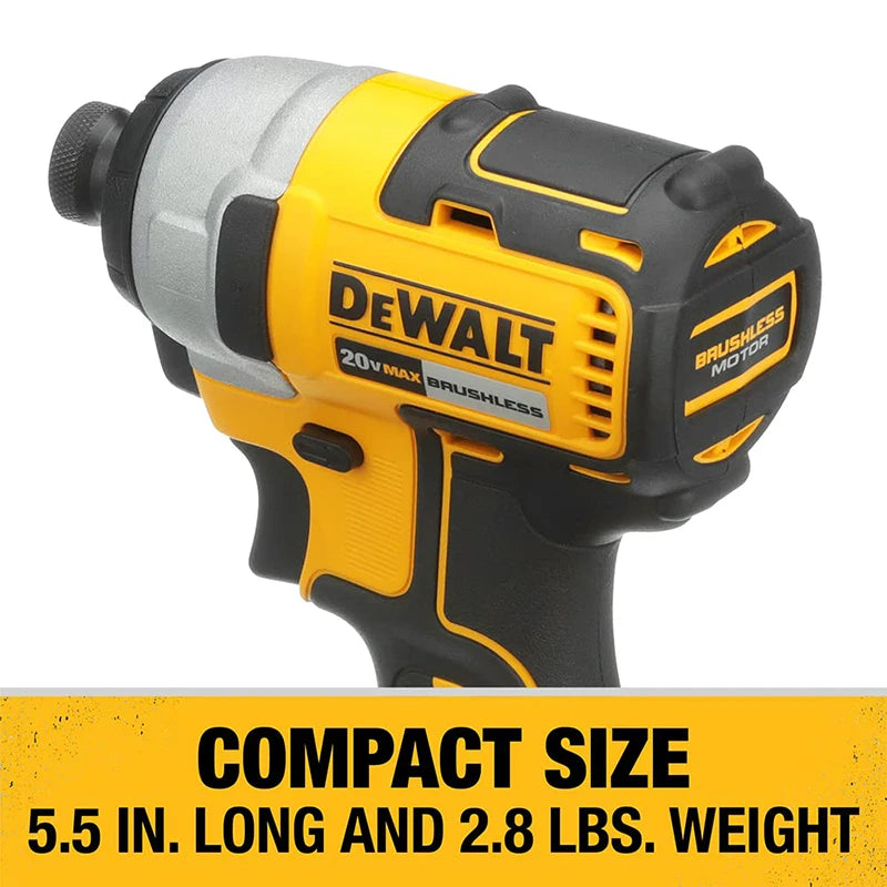 Dewalt DCF787 Avvitatore a percussione a batteria 1/4 pollici 20V Cacciavite elettrico compatto Multifunzione Utensili elettrici originali