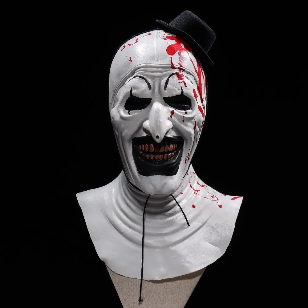 Halloween Horror Spaventoso Clown Maschera cosplay in lattice